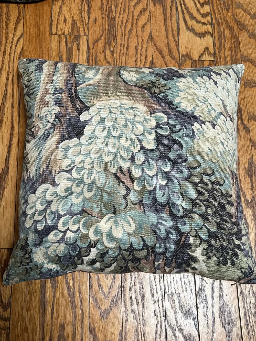 William Morris Inspired Pair of Square Throw Pillows